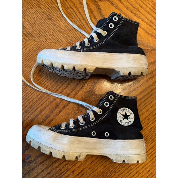 Converse High Top Sneakers Women's Size 6 Black - Picture 4 of 9